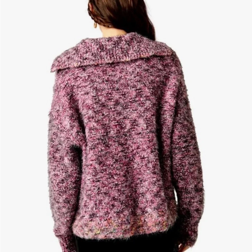 Free‎ People Purple Stellar V-Neck Sweater size Medium